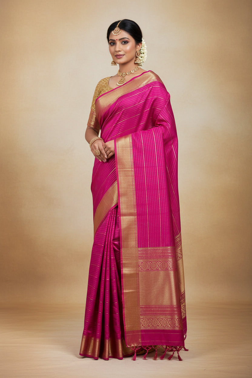 Pure Mysore Silk Saree.