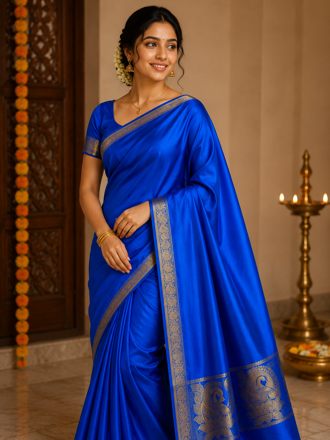 Pure Mysore Silk Saree.