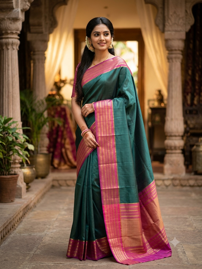 Pure Mysore Silk Saree.