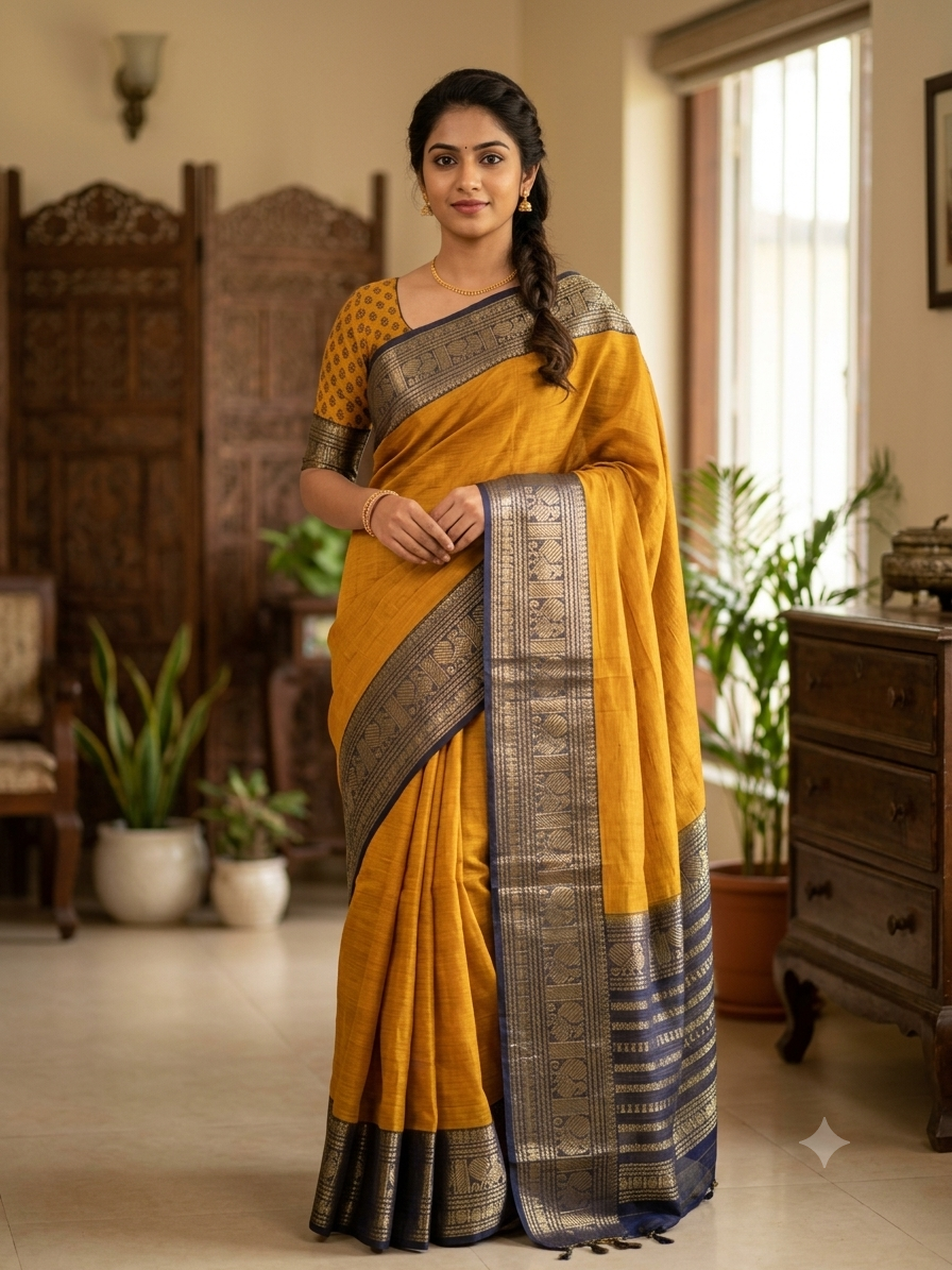 Pure Cotton Silk Saree