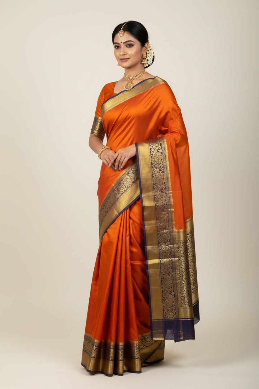 Pure Mysore Silk Saree ( 60 Grams )