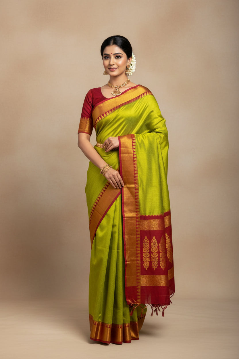 Pure Cotton Silk Saree