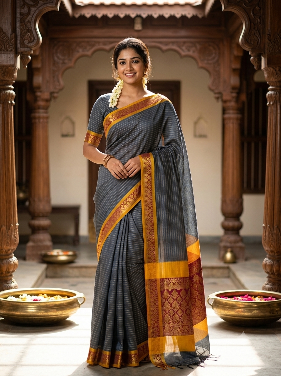 Pure Cotton Silk Saree