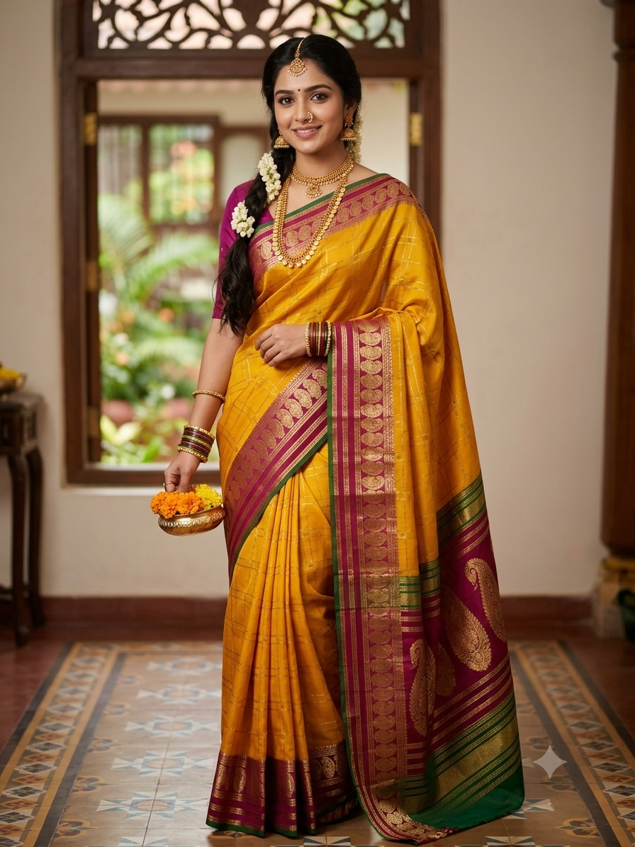 Pure Mysore Silk Saree.