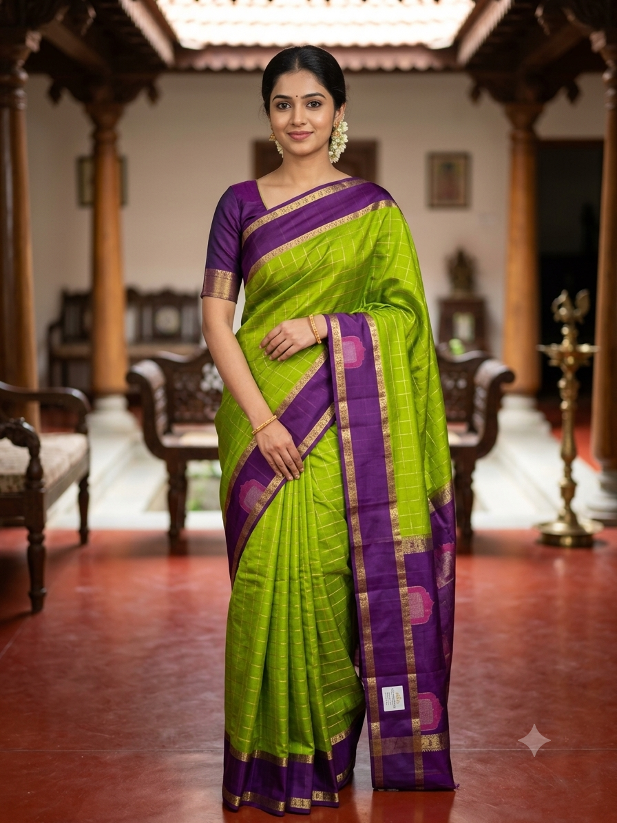 Pure Mysore Silk Saree ( 60 Grams )