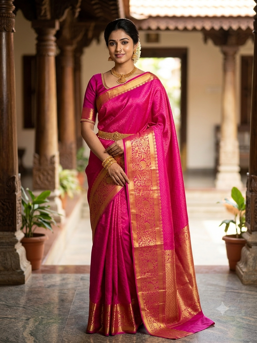 Raw Silk Saree.