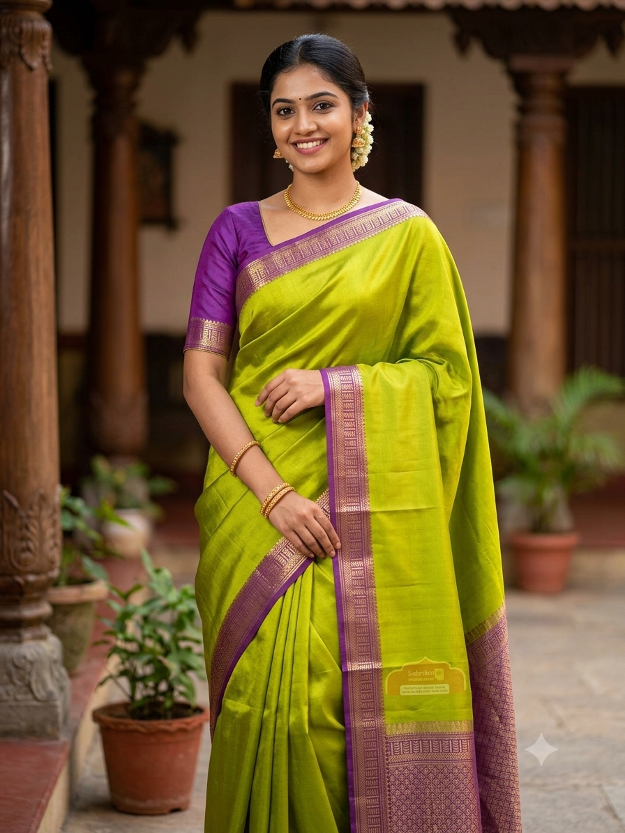 Pure Mysore Silk Saree ( 60 Grams )