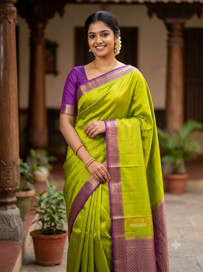 Pure Mysore Silk Saree ( 60 Grams )