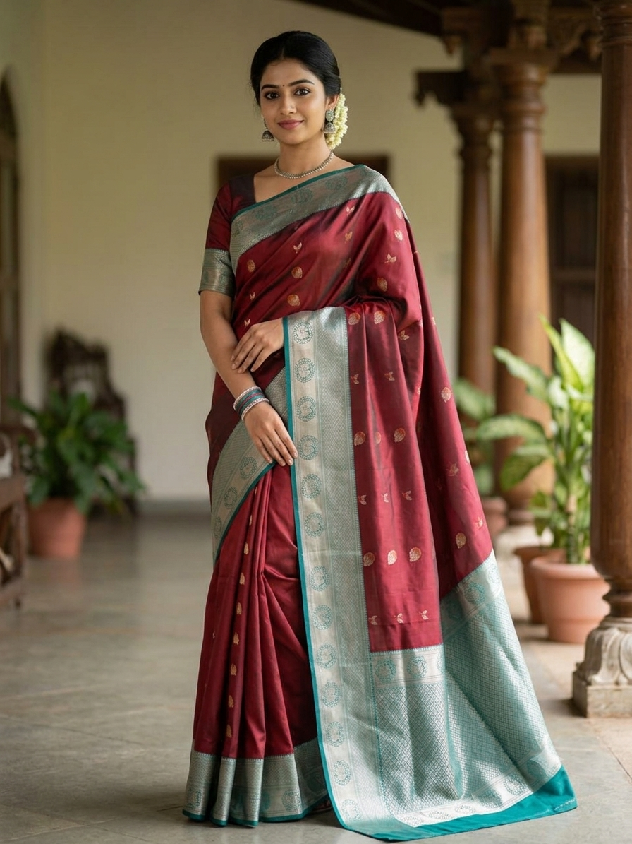 Kanchi Mix Silk Saree