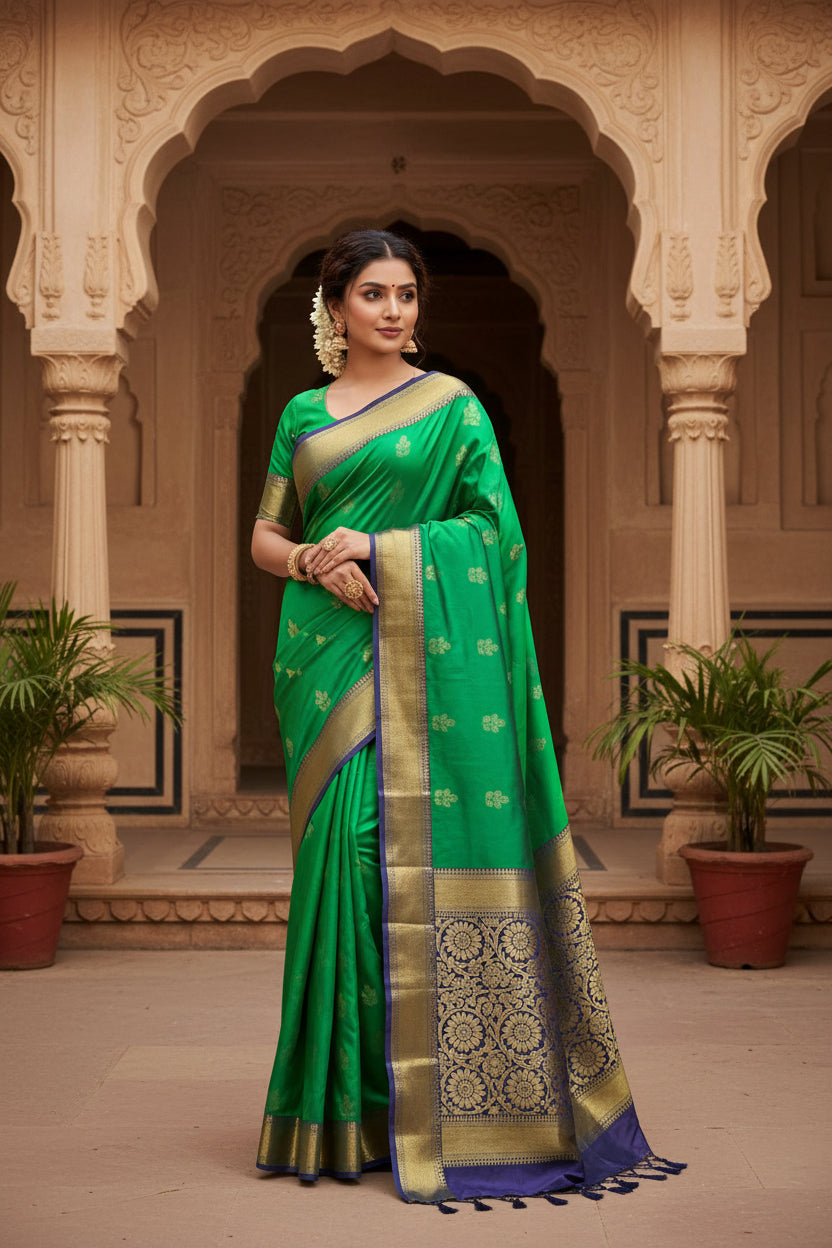 Kanchi Mix Silk Saree