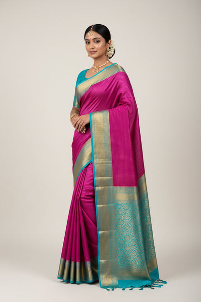 Pure Mysore Silk Saree ( 60 Grams )