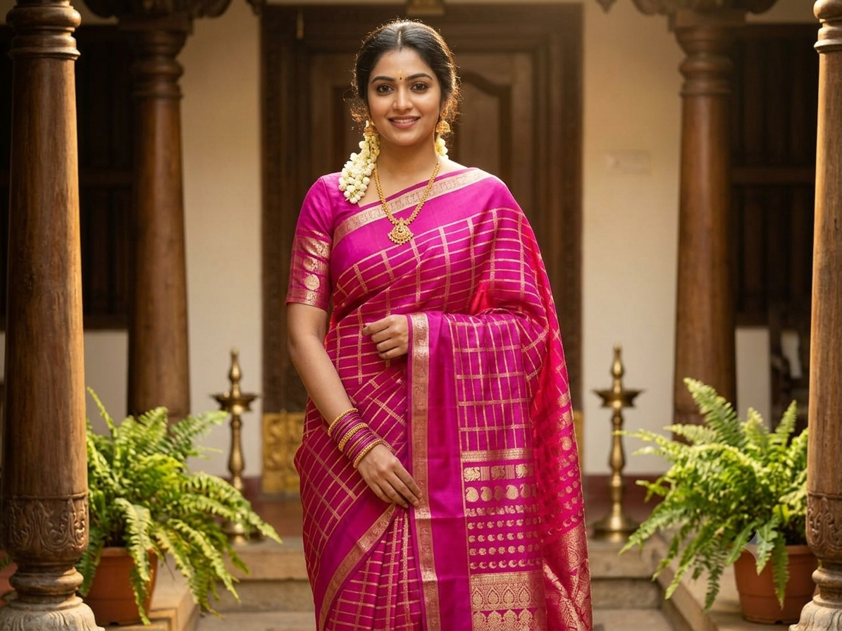 Pure Mysore Silk Saree.