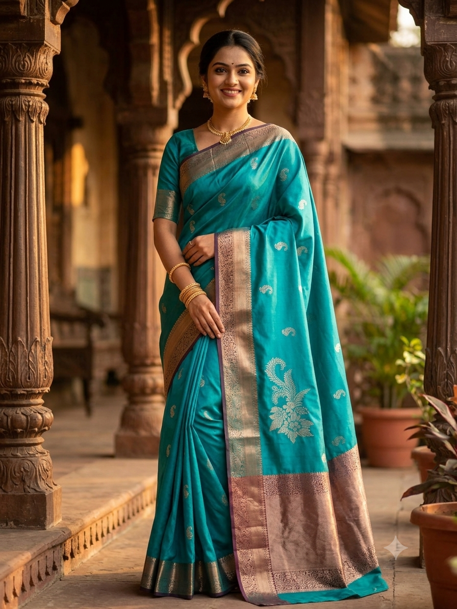 Kanchi Mix Silk Saree
