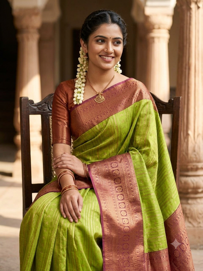 Kanchi Mix Silk Saree