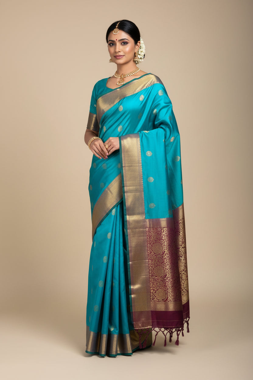 Kanchi Mix Silk Saree