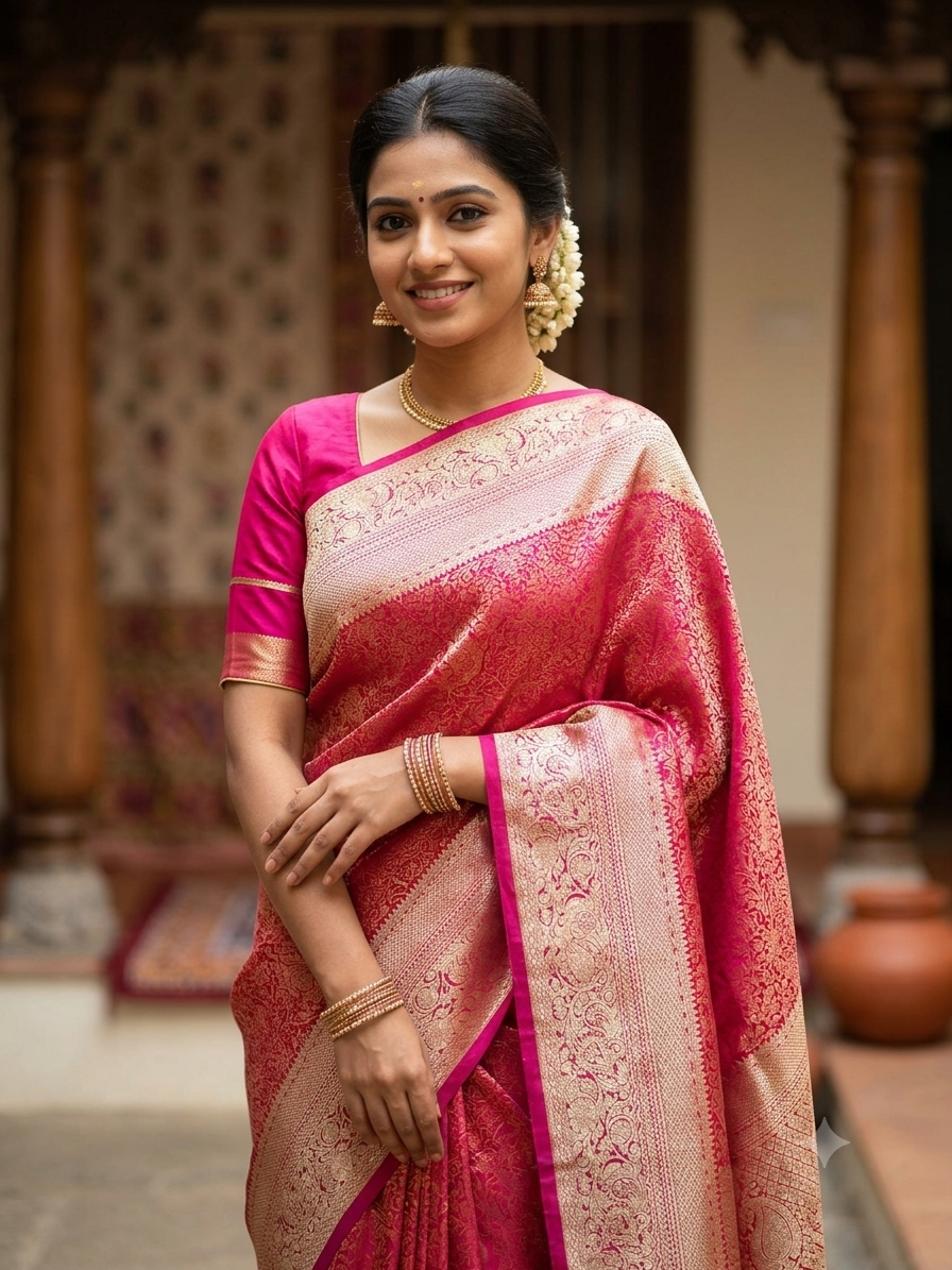 Kanchi Mix Silk Saree