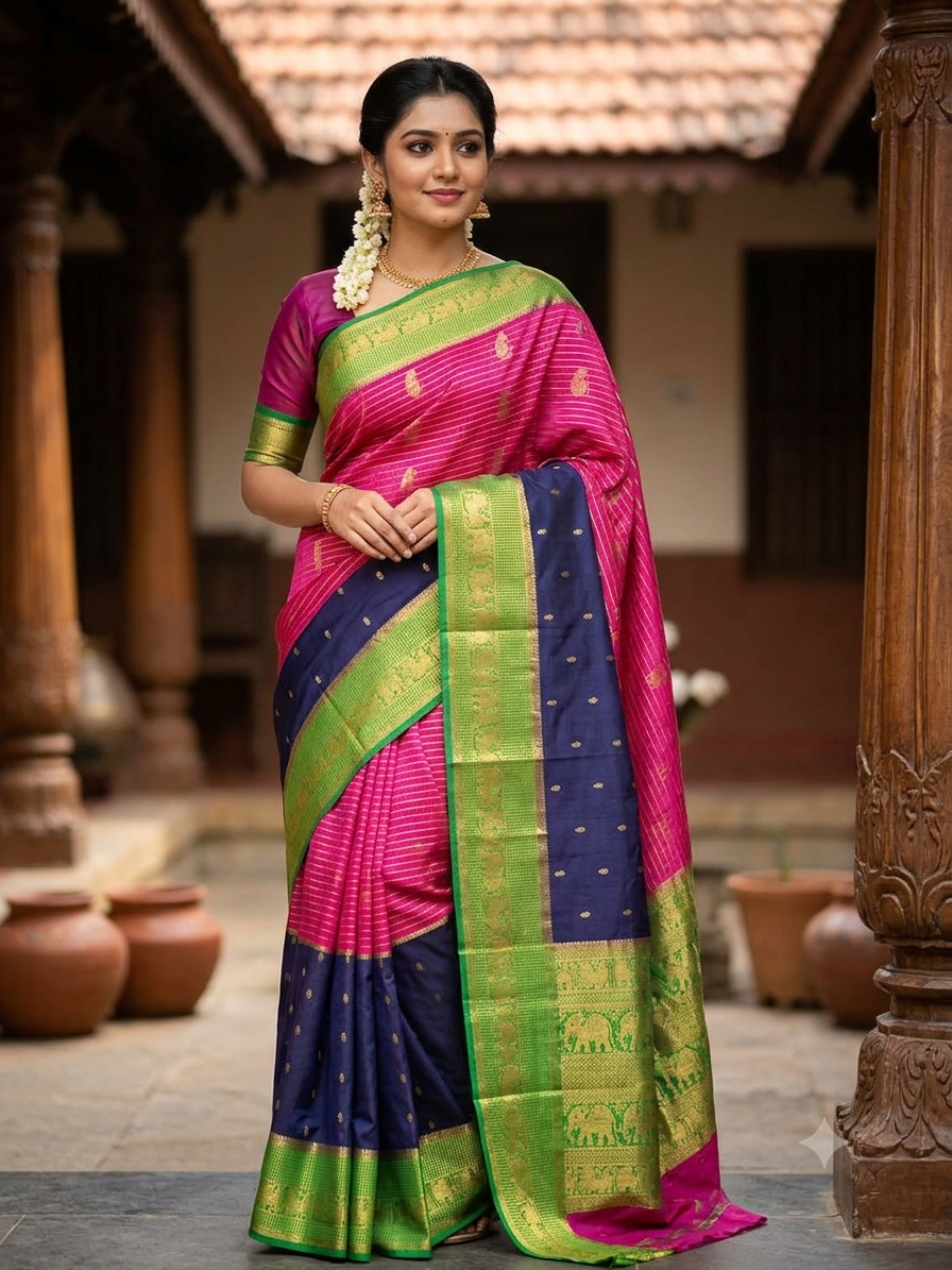 Pure Mysore Silk Saree.