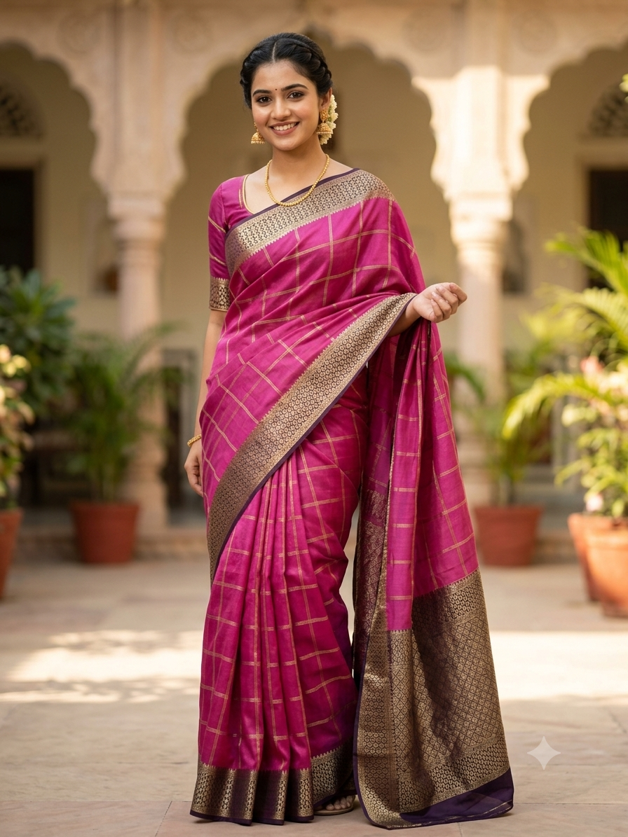 Pure Mysore Silk Saree.