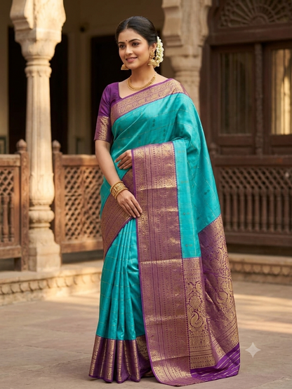Kanchi Mix Silk Saree