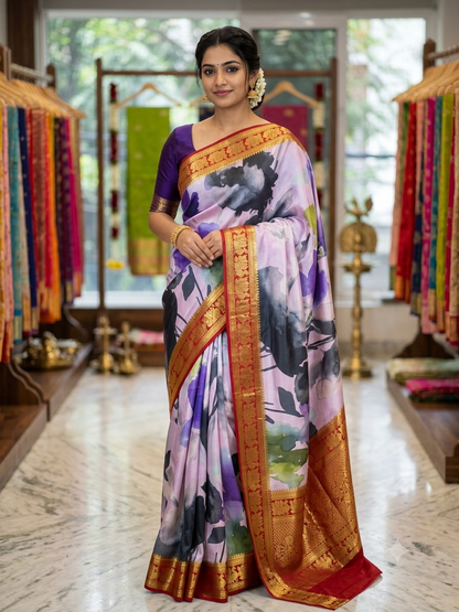 Pure Mysore Silk Saree.