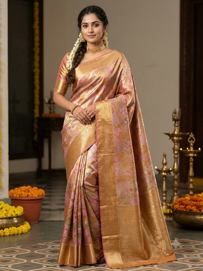 Kanchi Mix Silk Saree