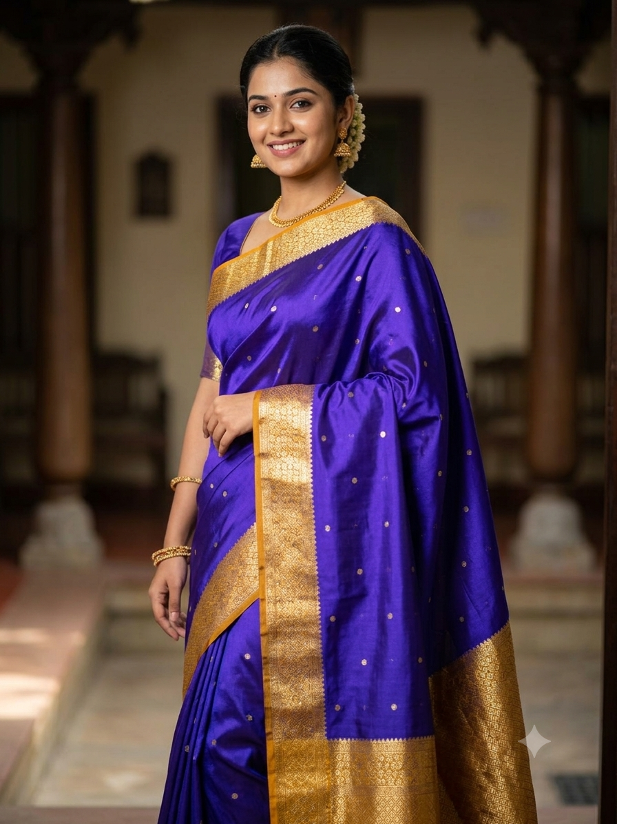 Pure Mysore Silk Saree ( 60 Grams )