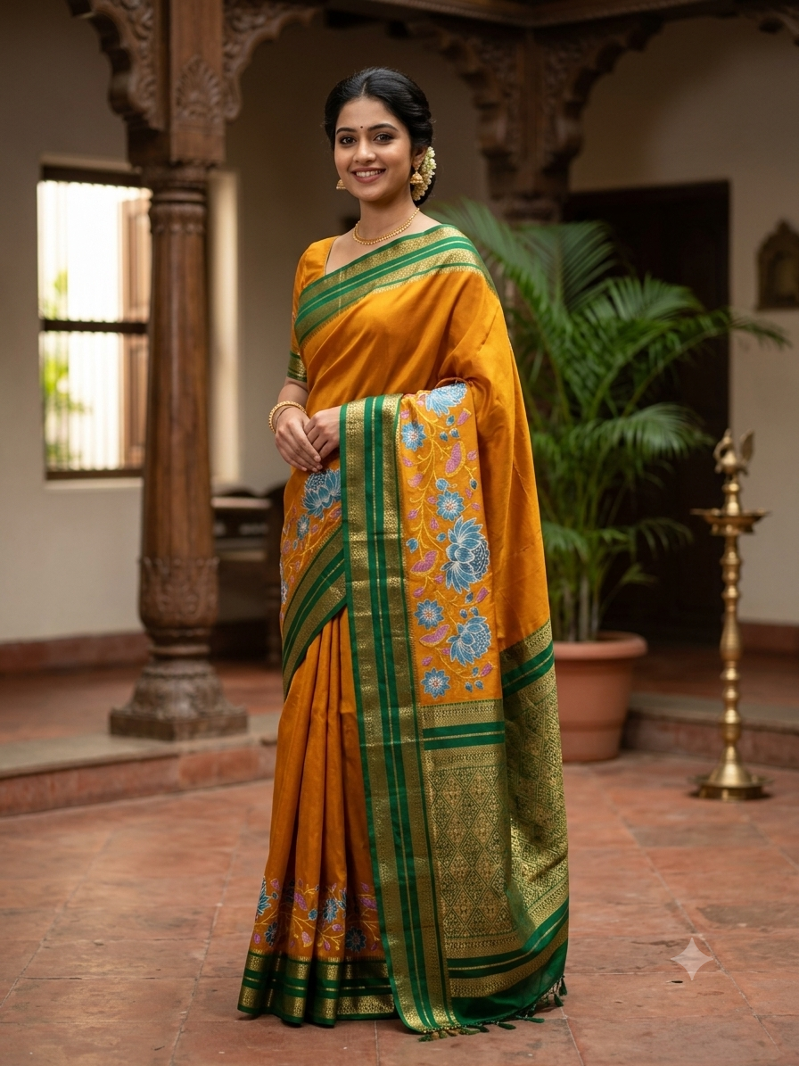 Pure Mysore Silk Saree.