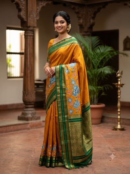 Pure Mysore Silk Saree.