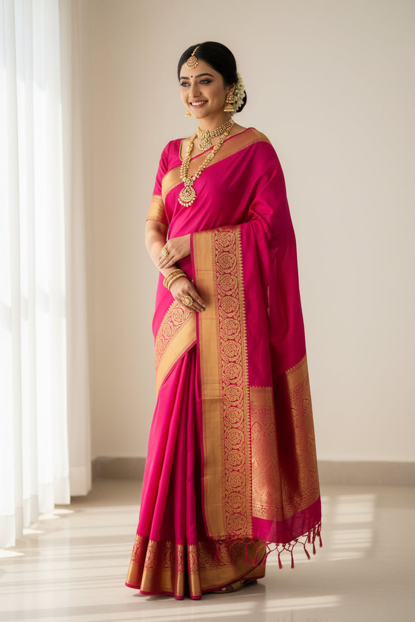 Pure Mysore Silk Saree ( 60 Grams )