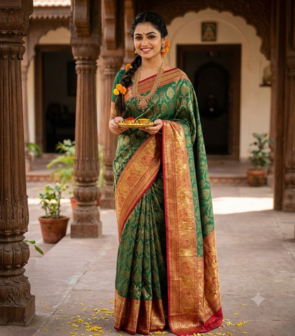 Kanchi Mix Silk Saree