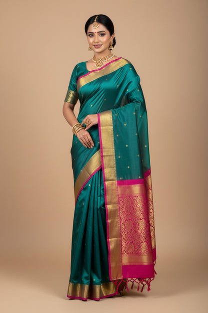 Pure Mysore Silk Saree ( 60 Grams )