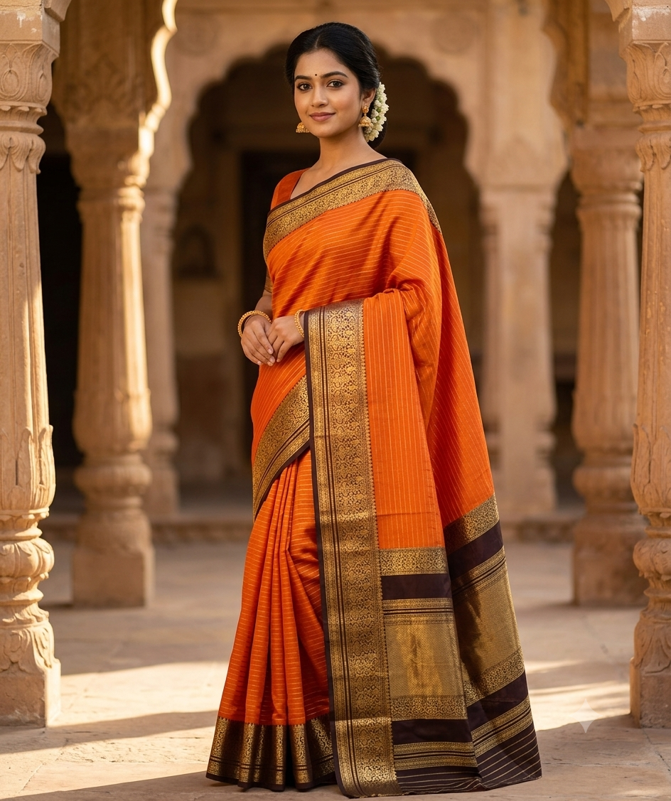 Pure Mysore Silk Saree.