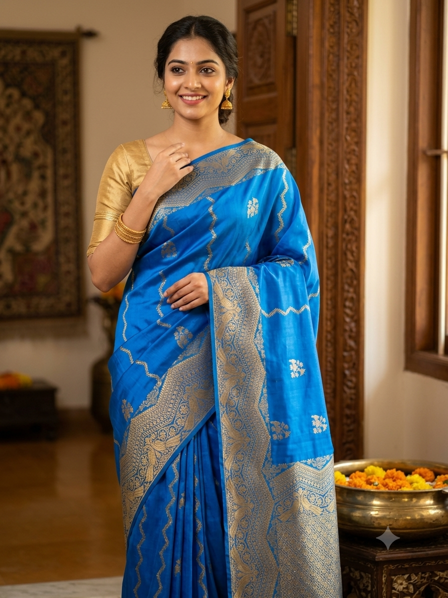 Pure Mysore Silk Saree.