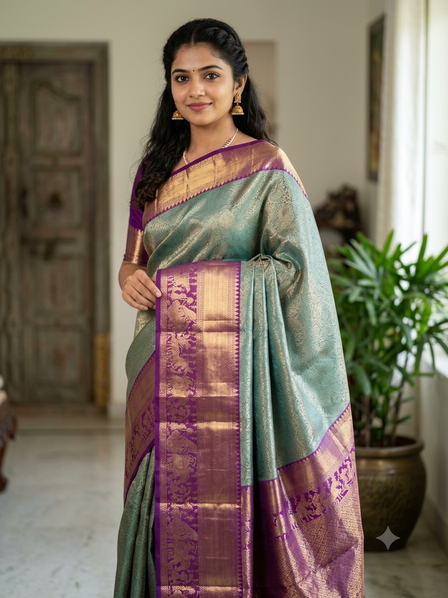 Pure Kanchipuram Silk Saree