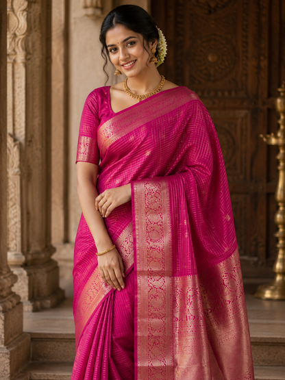 Kanchi Mix Silk Saree