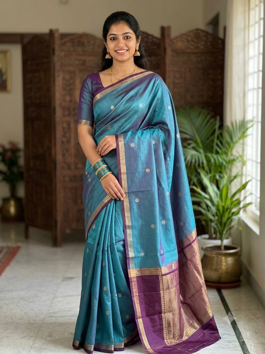 Kanchi Mix Silk Saree