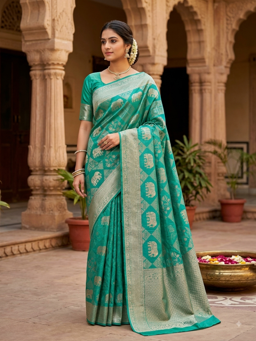 Kanchi Mix Silk Saree