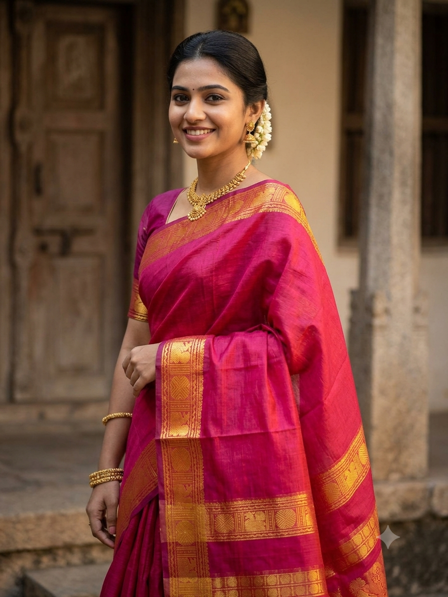 Pure Cotton Silk Saree
