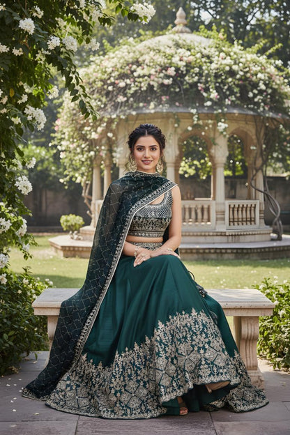 Latest Semi Stitched GeorgetteLehenga Choli With Dupatta.