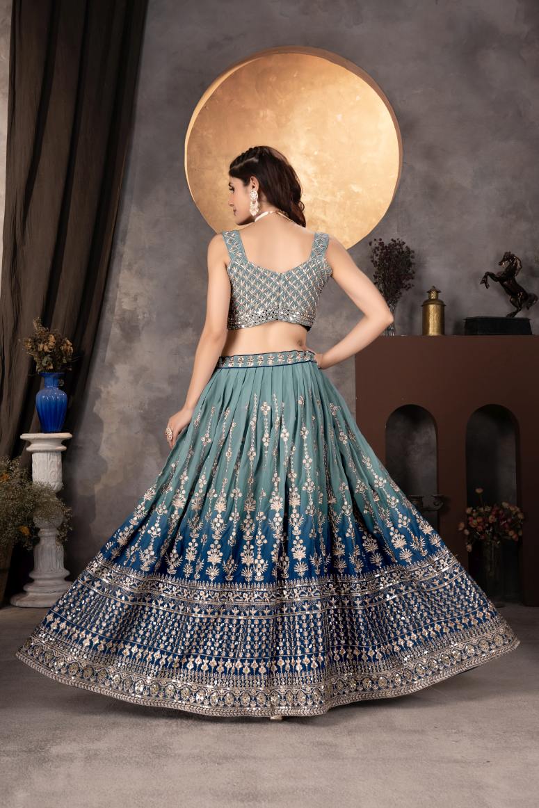 Latest Semi Stitched GeorgetteLehenga Choli With Dupatta.