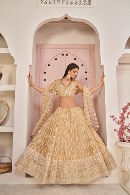Latest Semi Stitched Lehenga Choli With Dupatta.