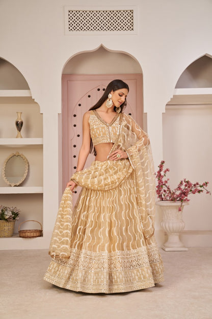 Latest Semi Stitched Lehenga Choli With Dupatta.