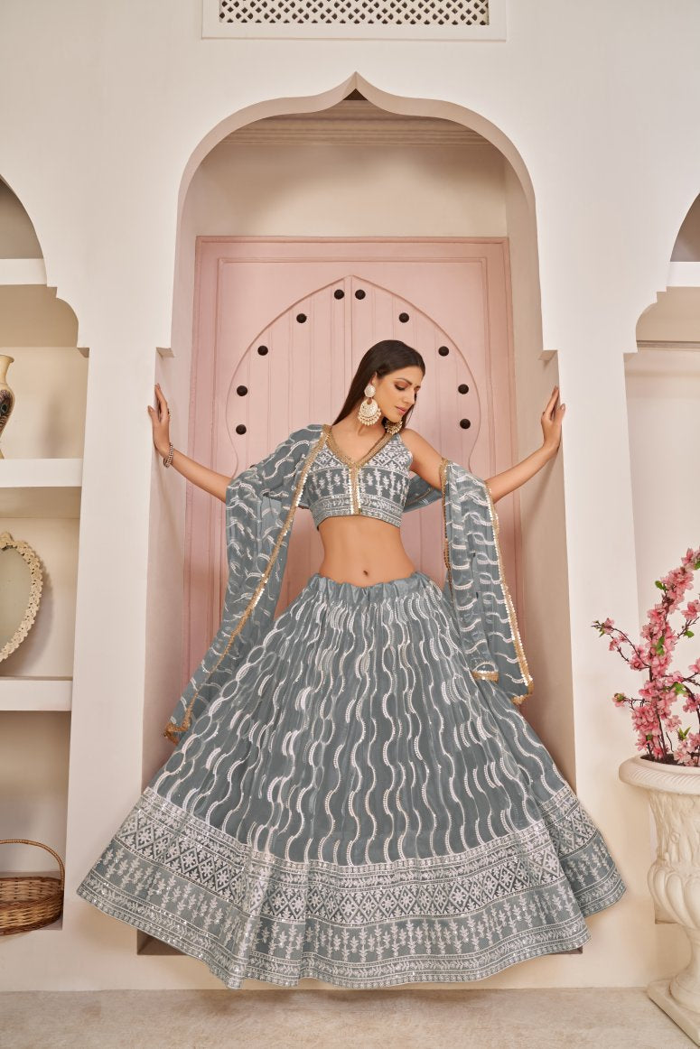 Latest Semi Stitched Lehenga Choli With Dupatta.