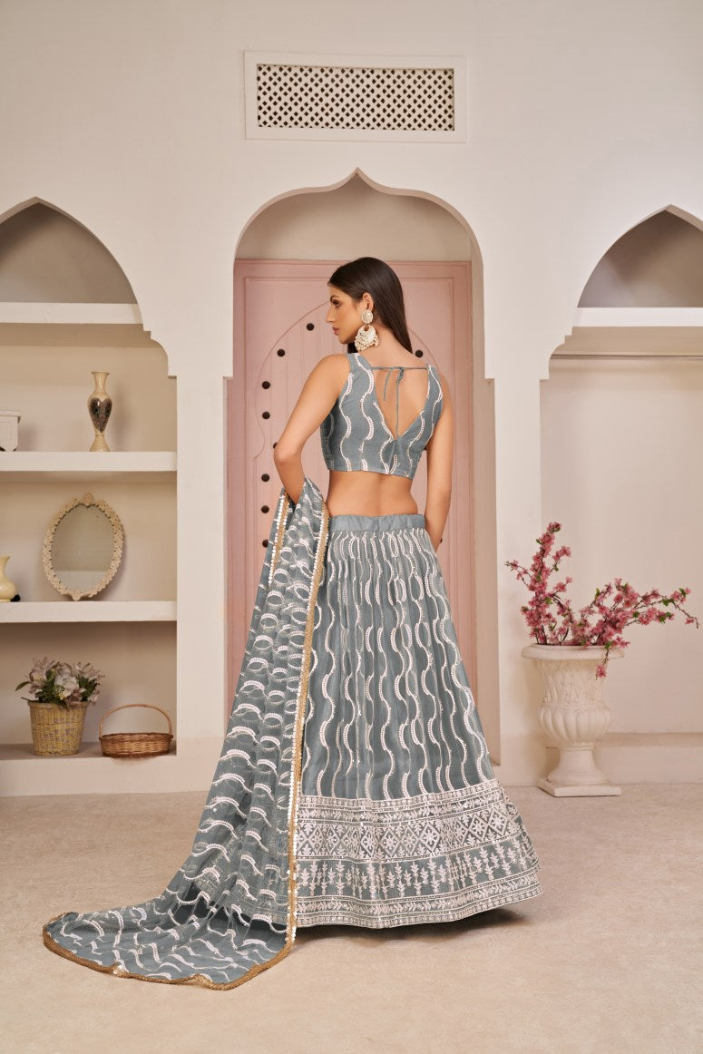 Latest Semi Stitched Lehenga Choli With Dupatta.