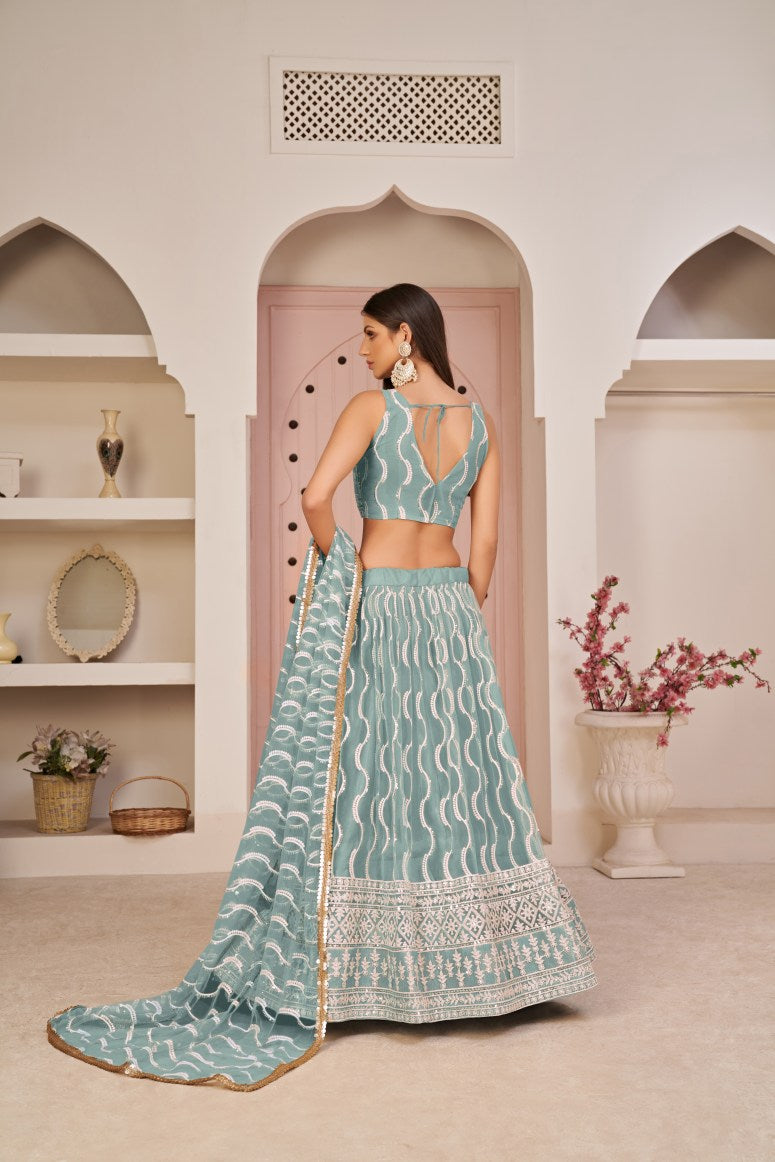 Latest Semi Stitched Lehenga Choli With Dupatta.