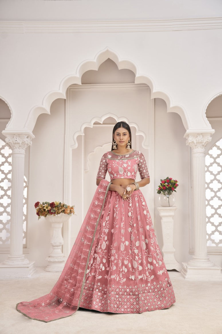 Latest Semi Stitched Lehenga Choli With Dupatta.