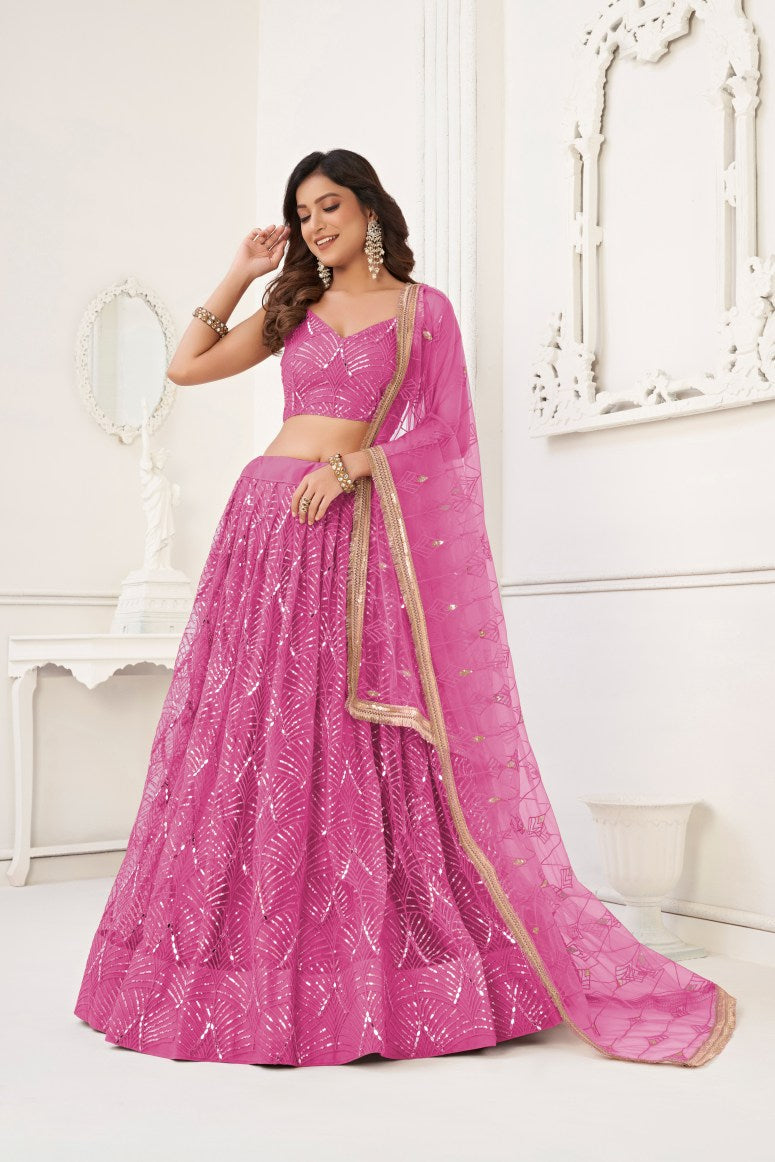 Latest Semi Stitched Lehenga Choli With Dupatta.