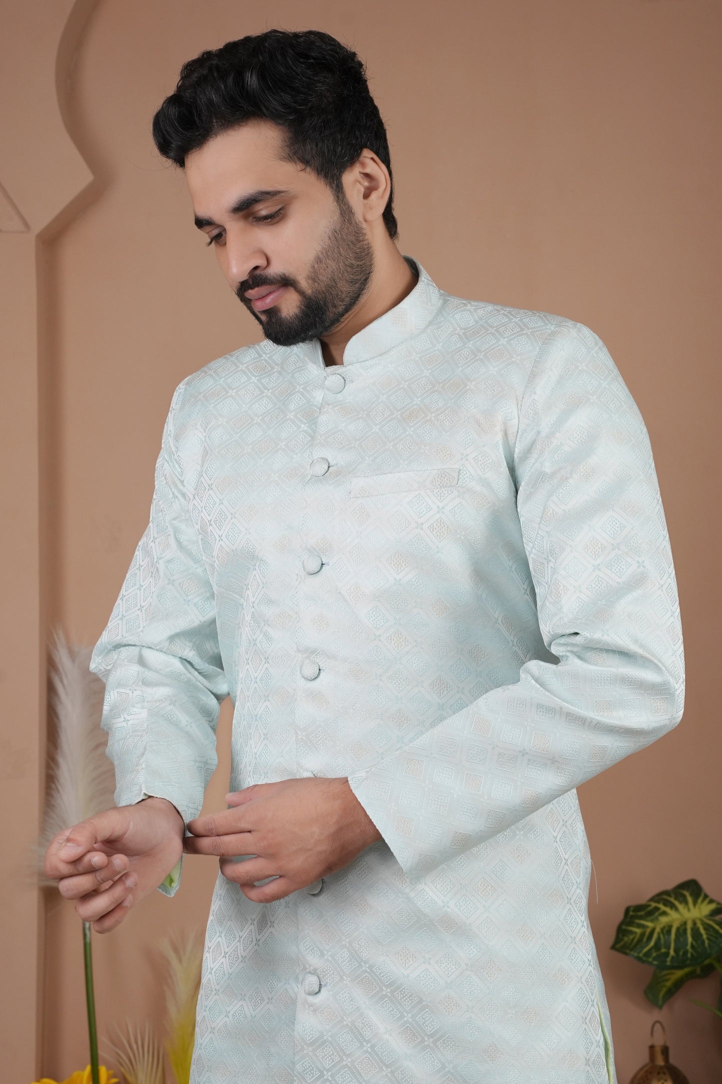 Traditional Indo Westren Kurta Set For Men