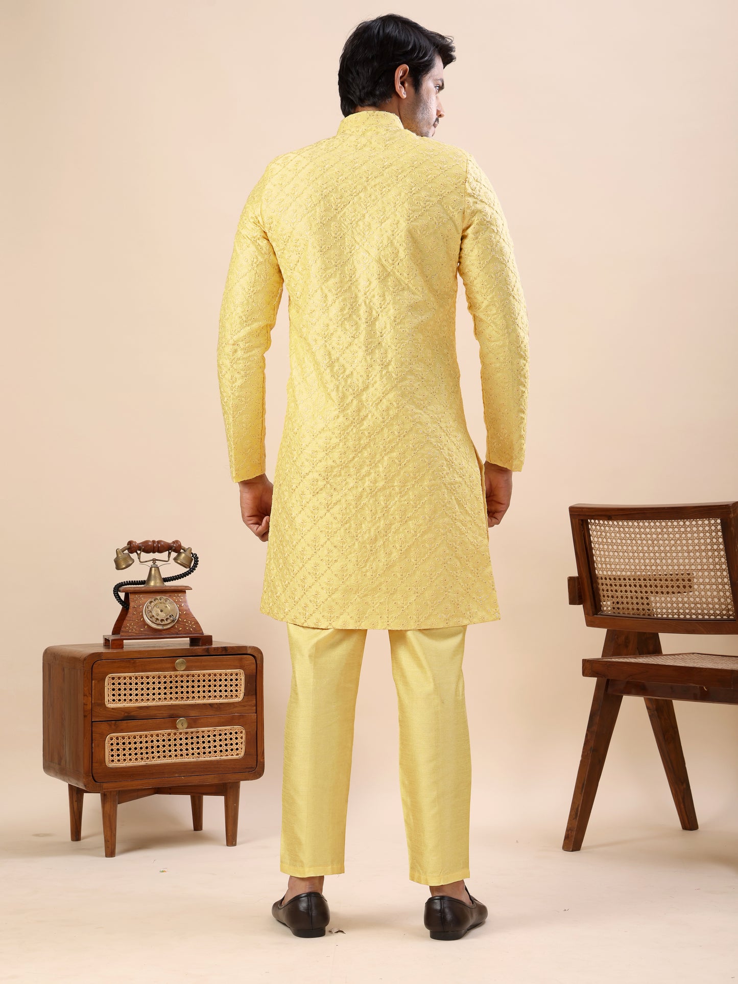 Traditional Indo Westren Kurta Set For Men