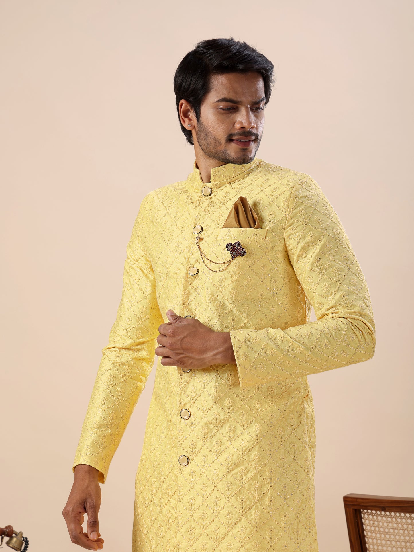 Traditional Indo Westren Kurta Set For Men